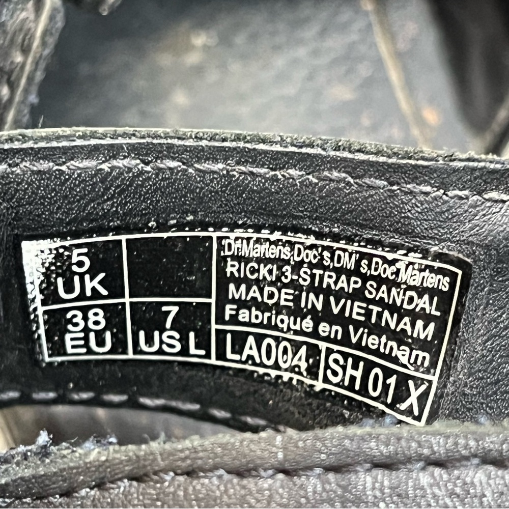Dr. Martens Black Platform Sandals - Picture 9 of 9